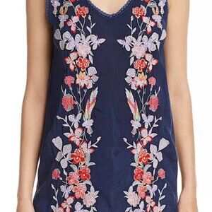 JOHNNY WAS cattleya embroidered long tunic top or dress S